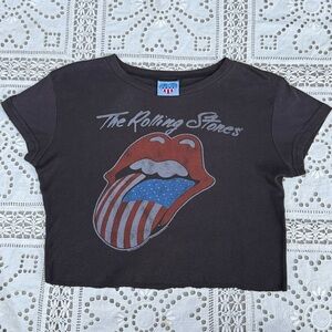 Junk Food Clothing The Rolling Stones Kids Tee - Black and Red